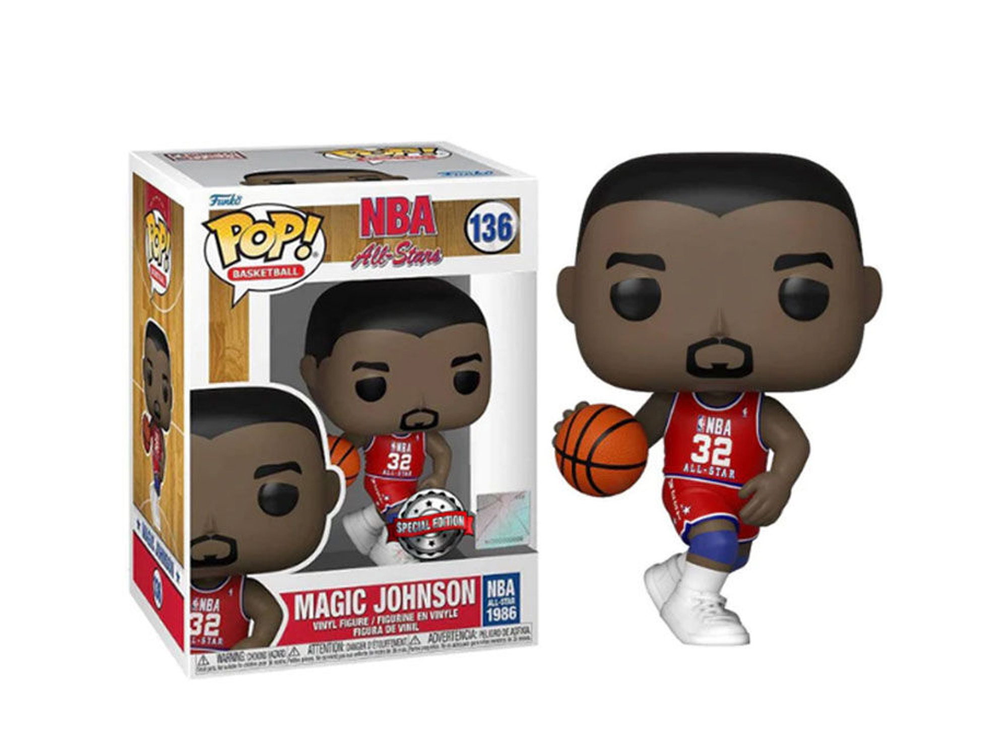 Funko Pop! #136 NBA All-Stars Magic Johnson Figur