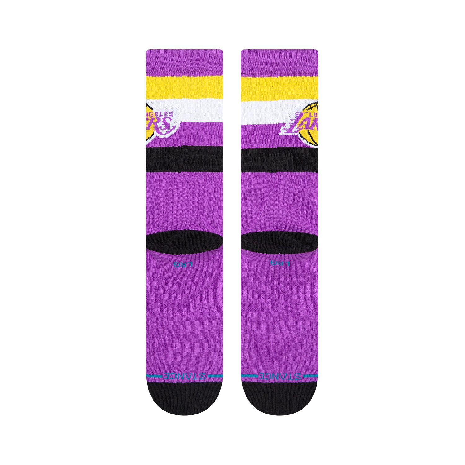Stance NBA Los Angeles Lakers ST 2 Pack Crew Casual Socke 