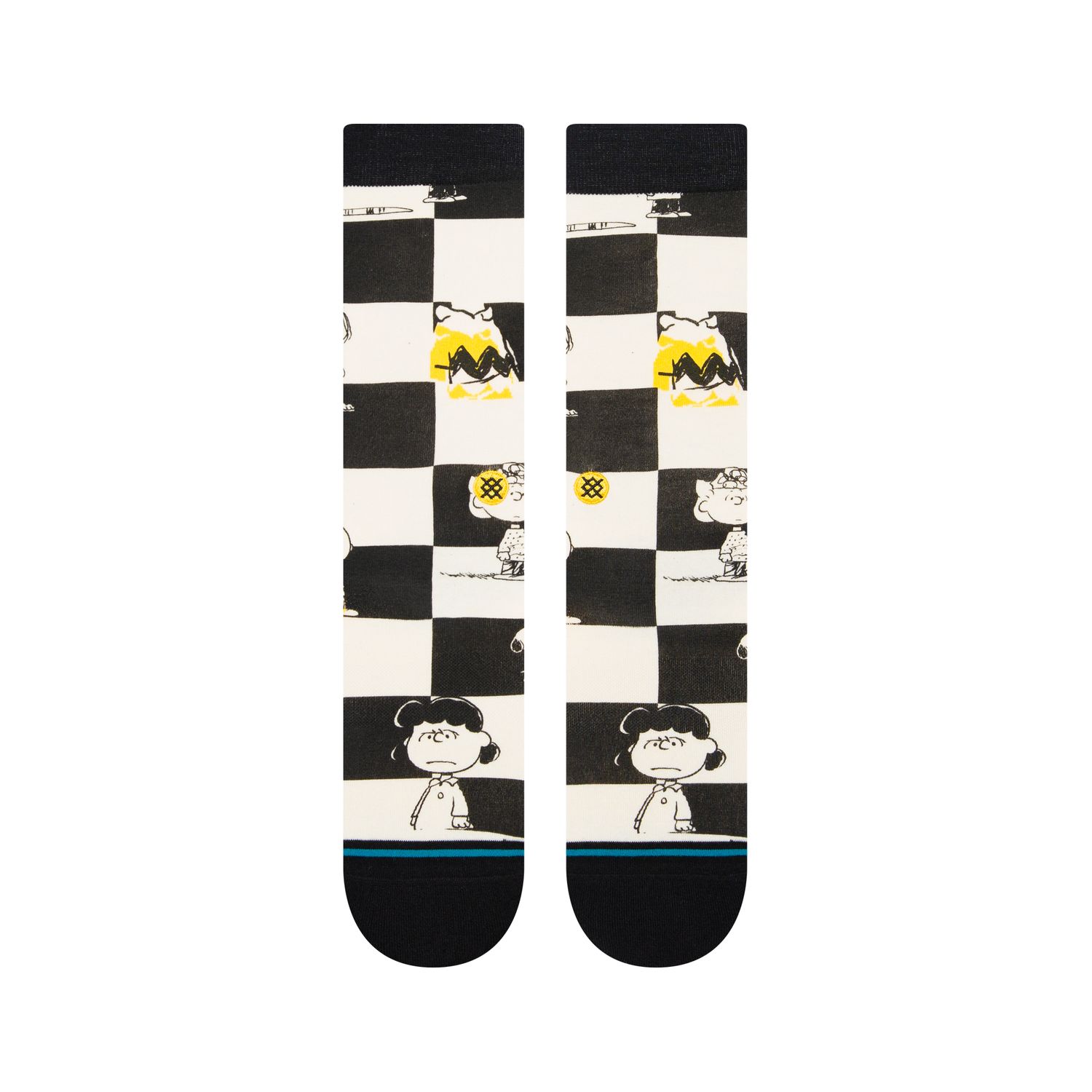 Stance The Peanuts Checked Crew Socke