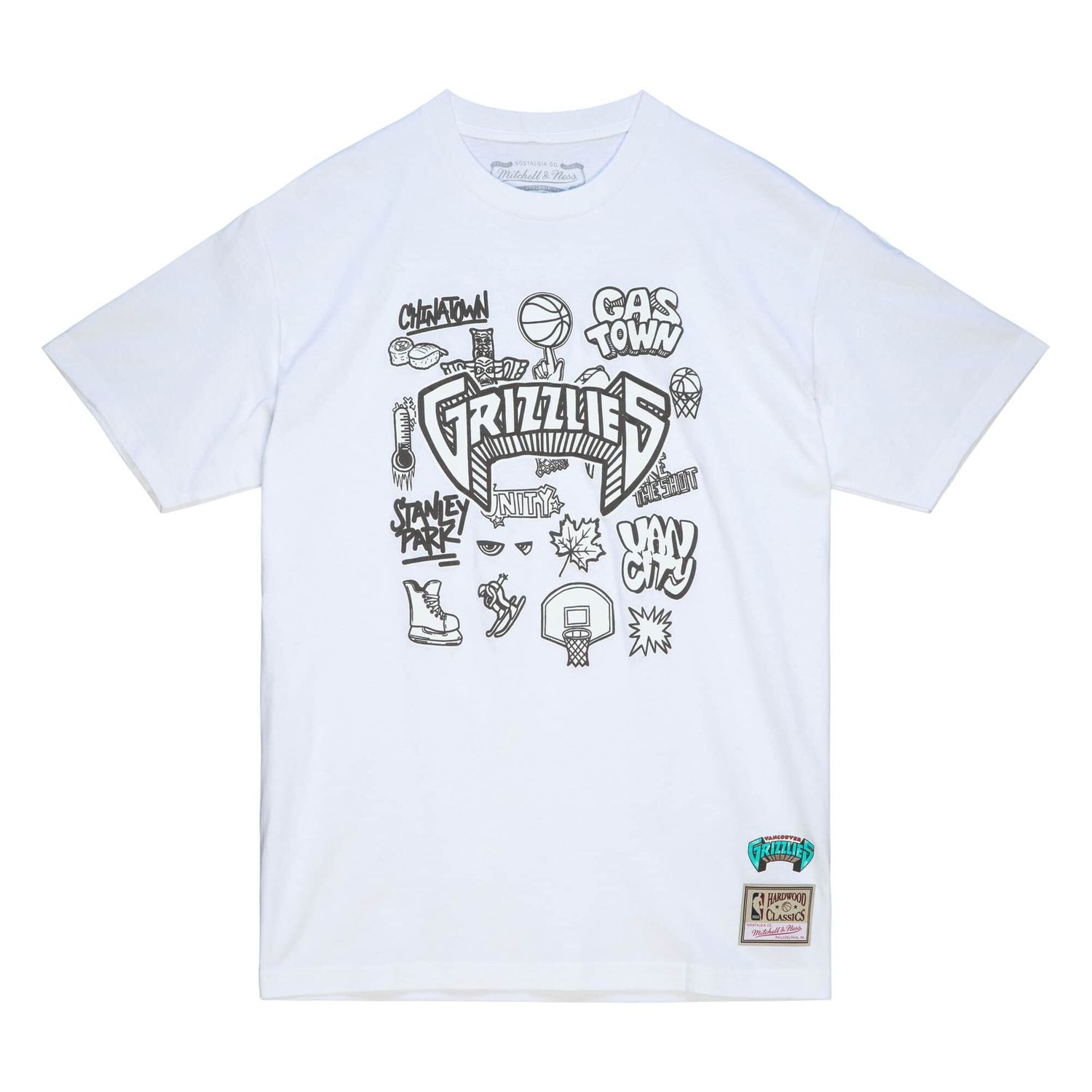 Mitchell & Ness NBA Vancouver Grizzlies Logo T-Shirt